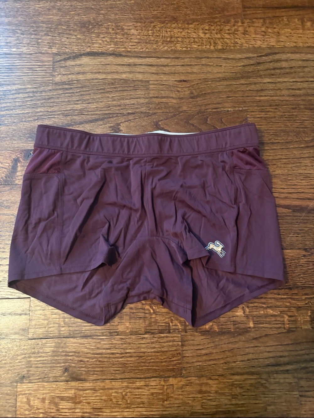 Tracksmith Women's Athletic Shorts in Maroon